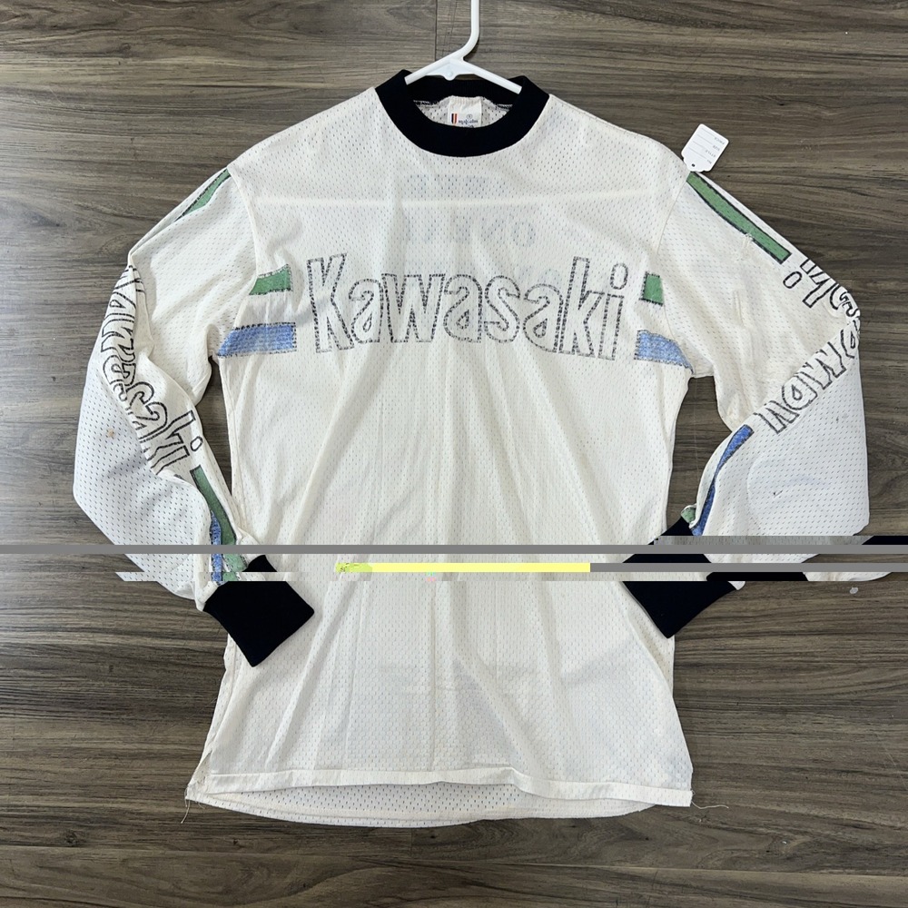 vintage motocross jersey Kawasaki size S